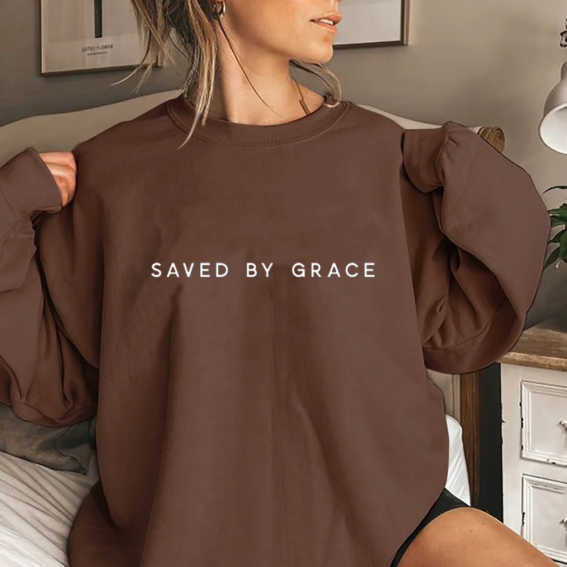 Saved by Grace Women Sweatshirt